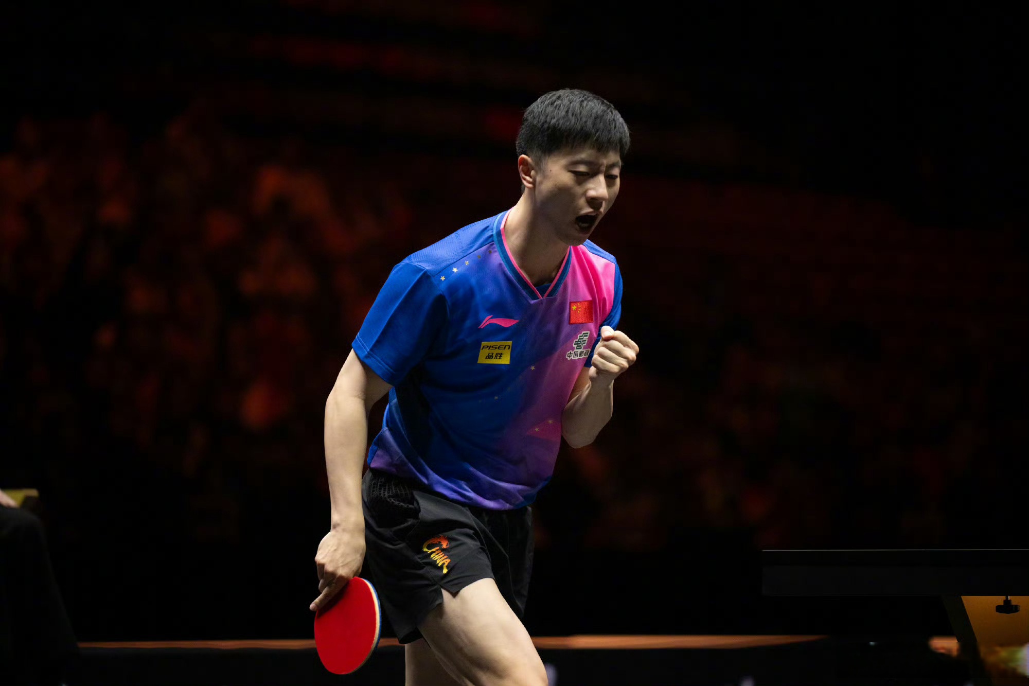 包含法国乒乓球队力克比利时乒乓球队，马龙统治全场的词条